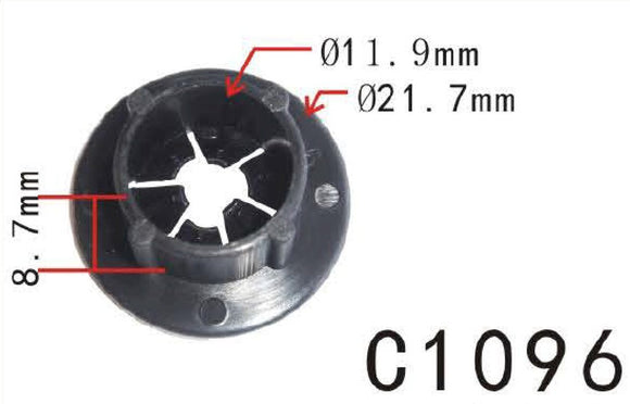 20x Nylon Insulator Cap Door Cap Universal 11.7mm 15/32
