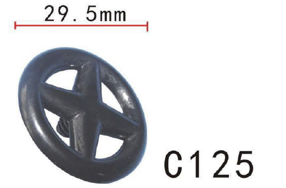 20x Nylon Fastener Rivet Hood Insulation Clip Fit For Nissan(30x9x7mm)