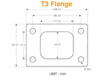 Mild Steel Turbo Flange for T3 Garrett TurboCharger Manifold Header