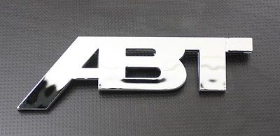 Fit For Audi A1 A4 A3 TT S3 S4 ABT Chrome Badge Emblem Logo