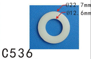 20x Car Nylon Plastic Washer O Ring Seal 12mm 15/32" M12 I.D. / 22mm 7/8" O.D.