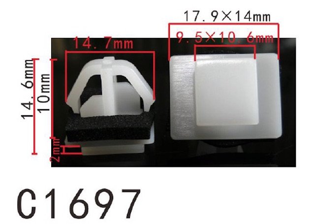 20PCS AUTOBAHN88 Door Panel Trim Retainer Clip with Sealer Fit Hyundai SORENTO