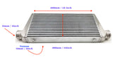 Universal Intercooler Unit, Bar & Plate Core, Core Size 600mm x 300mm x 76mm (24" x 12" x 3"), Inlet Outlet 76mm (3")