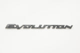Fit Lancer Evolution EVO Trunk Black Carbon Style Plastic Badge Emblem Logo