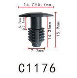 20x Nylon Fastener Retainer Clip Hood Seal Fit Hyundai  Kia 86434-4A000 14x8mm