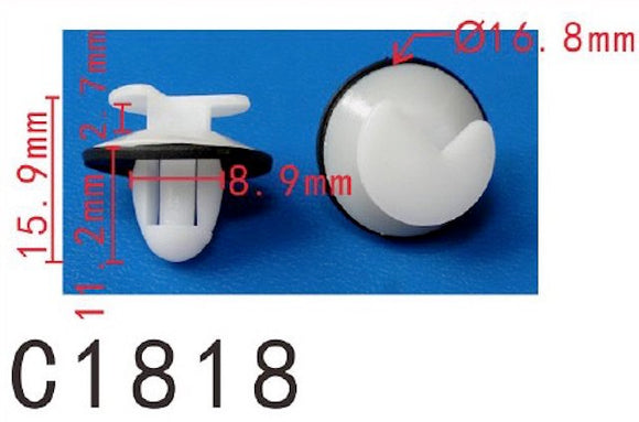 20PCS Door Retainer Clip with Sealer Fit For PEUGEOT Citroen Renault 6995.A3