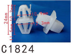 20PCS AUTOBAHN88 SIDE SKIRT Retainer Clip Fit For VOLVO
