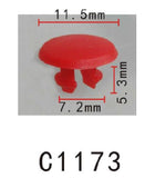 20x Nylon Fastener Rivet Retainer Clip Red Color (11.5mmx7.2mmx5.3mm)