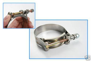 T-Bolt Stainless Clamps For Car Hose Pipe Plumbing - handle