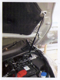 Hood Lift Support Kit Bonnet Damper Kit for 2014-2017 Ford Fiesta 1.6L- 1 Pc Design