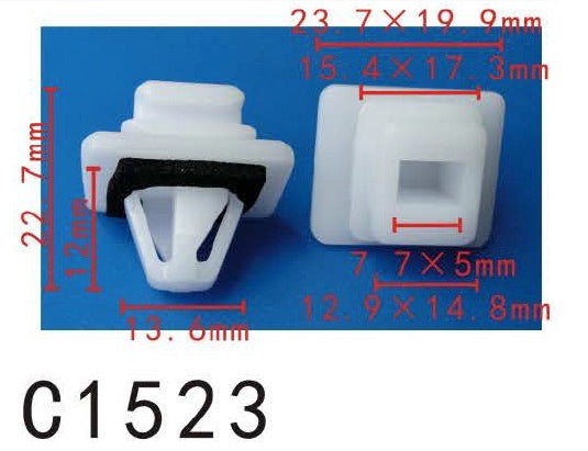 20pcs Fit Honda 90501S9A003 DOOR molding Clip with Sealer Manufacturer Part Number:90501S9A003