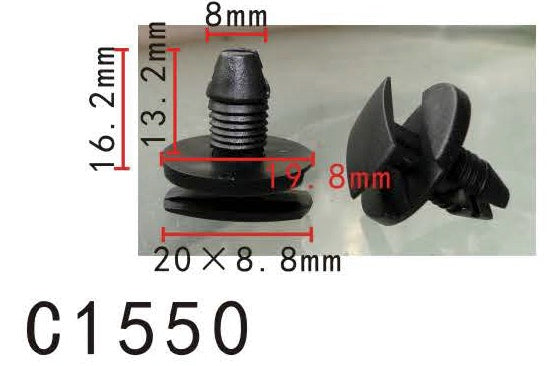 100pcs C888 Black Nylon Bumper Radiator Support Retainers Clips Fits For  Nissan 11296ag000 - Auto Fastener & Clip - AliExpress