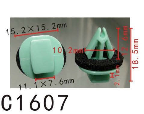 20pcs Fit GM 11569920 Fender molding Clip with Sealer