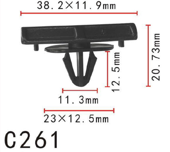 20pcs Fit Chrysler 55156447,55156447AB Ground Effects molding Clip Manufacturer Part Number:55156447A