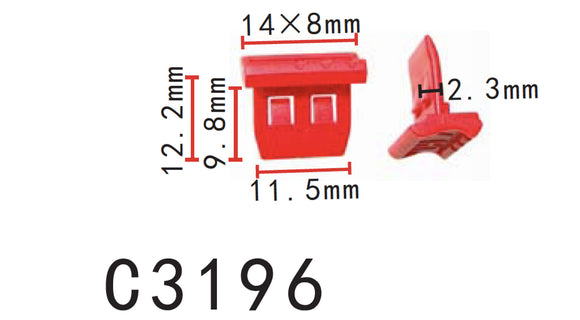 20pcs Panel Mounting Clips in Red for VW | 8V-83-73-B- Autobahn88