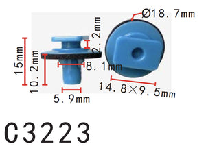 20pcs Fit Nissan Finish Molding Clip 9099-1KA0B- Autobahn88