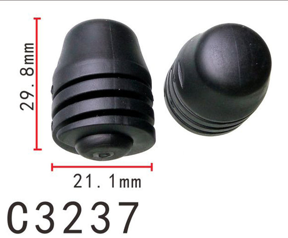 20PCS Hood Damper Soft Rubber Retainer Fastener Clip Fit VW Black Color C3237