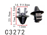 20PCS Radiator Shroud Nylon Retainer Fastener Clip Fit FORD Black Color C3272