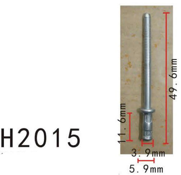 10PCS BUMPER / TRUNK / FENDER Alloy rivet for 4mm Hole Fit For TOYOTA