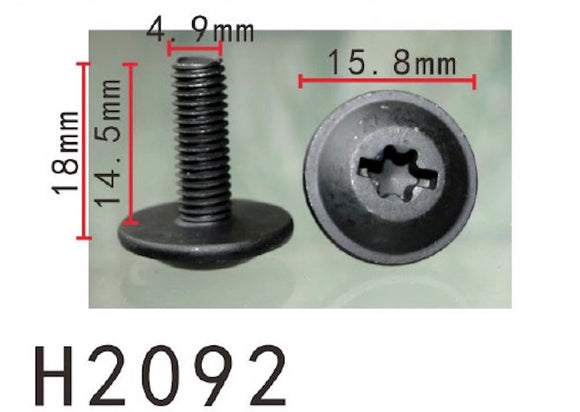 10PCS Fender M5 Screw with washer Fit For AUDI