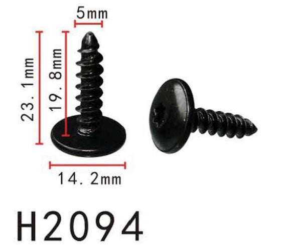 10PCS BUMPER / TRUNK / FENDER 20mm Long Self Tapping Screw Fit For AUDI