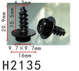 10PCS BUMPER / TRUNK / FENDER 15mm Long Self Tapping Screw Fit For TOYOTA