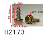 10PCS  Self Tapping Screw for Door Speaker Fit For BMW