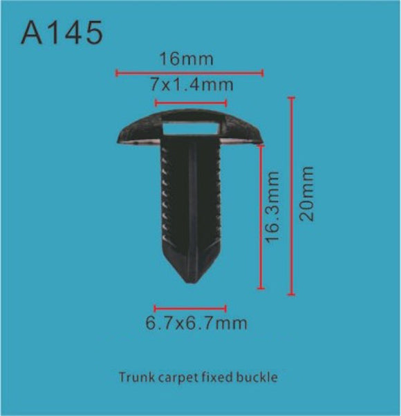 20Pcs Fit Toyota rear seal clip 90467-08186-C0 by autobahn88