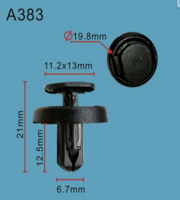 20pcs Fit TOYOTA  Splash Shield-Front Clip Push Type 9046707220 by Autobahn88