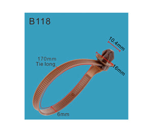 10pcs HARNESS BAND BROWN 164.5MM Fit Honda 91507-SNA-003 by Autobahn88