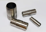 Stainless Steel Straight Hose Joiner Coupler Barb Adaptor, Multiple Size