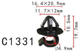 10x Nylon 6mm Prop Rod Hood Bonnet Clip Holds For 10mm Hole
