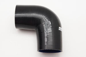 Universal Silicone Hose, 90-Deg Elbow Coupler, Leg Length 3.13" (80mm), Multiple Color & Size