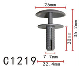 20x Nylon Fit Mercedes Benz Push-Type Retainer Clip Fastener ( 22x20x8mm )