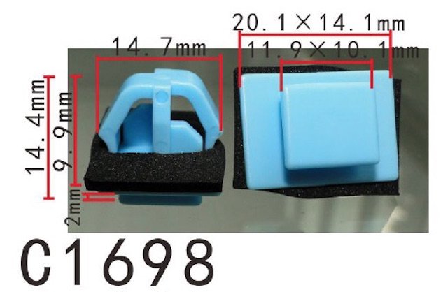 20PCS AUTOBAHN88 Door Panel Trim Retainer Clip with Sealer Fit Hyundai SANTA FE