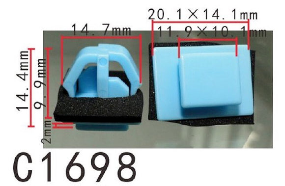 20PCS AUTOBAHN88 Door Panel Trim Retainer Clip with Sealer Fit Hyundai SANTA FE
