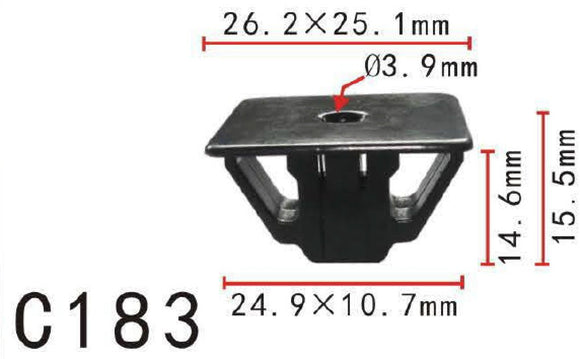 20x Nylon Fit Honda Headlight Grille Spacer Bracket #10 Screw Grommet Nut Clip