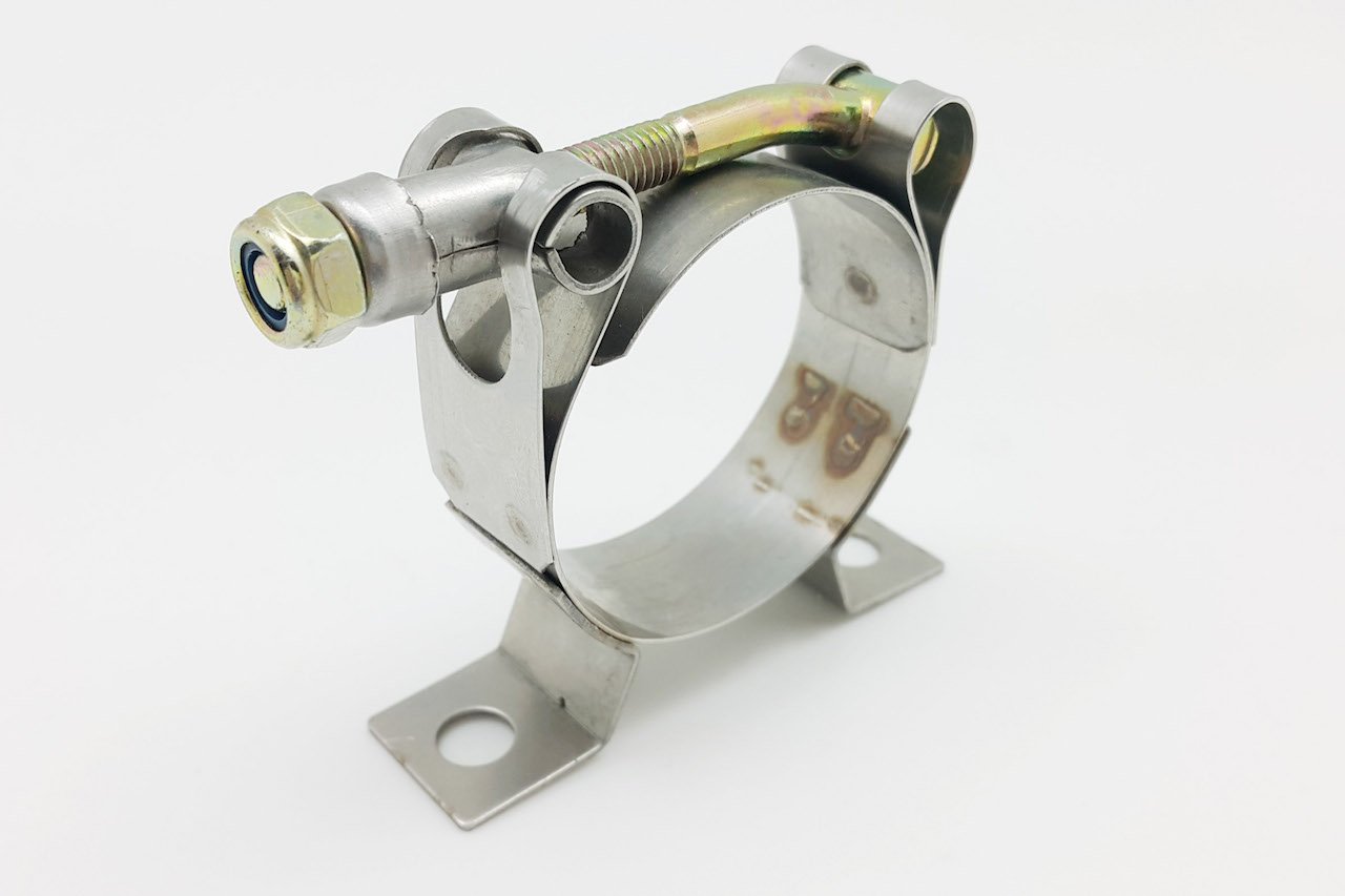 Stainless Steel T-Bolt Clamp Mounting Bracket with Stand Cradle