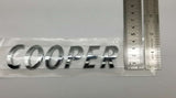 Fit BMW Mini COOPER Logo Silver Emblem Plastic Trunk Badge For ALL MINI
