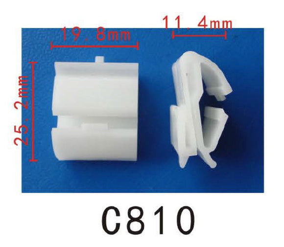 20x Nylon Fastener Rivet Retainer Clip Fit Honda Door Belt Moulding Civic CRX