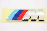 Badge Chrome Emblem for Rear Trunk Fit For BMW M-power M M3 M5 M6 Z3 1M X1 X3 X5