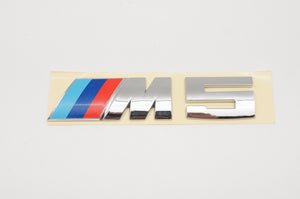 Chrome Badge Emblem Rear Trunk E39 E60 F10 Fit For BMW M-power M5