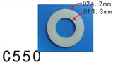 20x Car Nylon Plastic Washer O Ring Seal 13mm 1/2" M13 I.D. / 24mm 15/16" O.D.