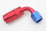 Alloy AN Swivel Reusable Hose End Fitting Adapter, Blue/Red, Multiple Angle & Size