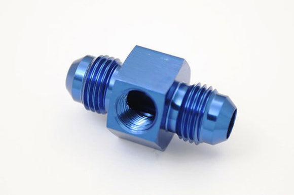 Alloy Fuel Pressure 1/8 NPT Sensor Fitting, 6AN to -6AN Male Flare