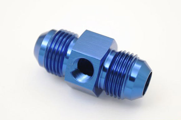 Alloy Fuel Pressure 1/8 NPT Sensor Fitting -8AN to -8AN Male Flare