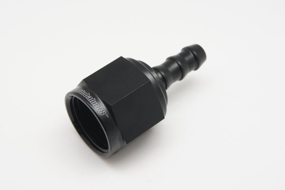 Alloy AN Female to Barb, Fitting Adapter, Black, Multiple & Size