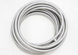 Stainless Steel Braided PTFE Teflon Fuel Oil Gasoline Brake Line Hose by 1 Meter / 3 Foot, Silver, Multiple Size