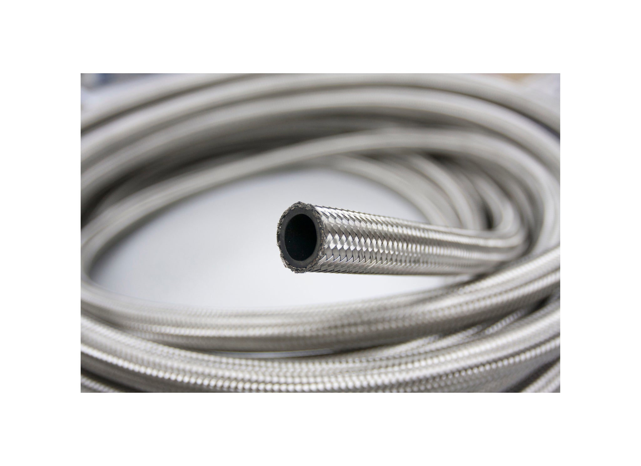 Stainless Steel Braided Fuel Oil Gasoline Hose Line by 1 Meter