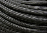 Nylon Stainless Steel Braided Fuel Oil Gasoline Hose Line by 1 Meter, Black, Multiple Size